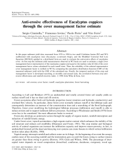 Anti-erosive eАectiveness of Eucalyptus coppices