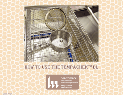 How to Use tHe tempaCHektm-DL