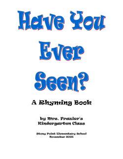 A Rhyming Book