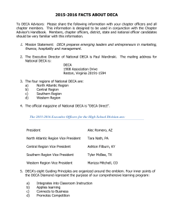 2015-2016 FACTS ABOUT DECA