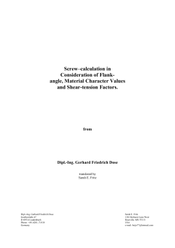 Thread Strip Safety according to Dose