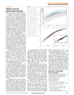 Master Curve for Price-Impact Function