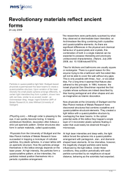 Revolutionary materials reflect ancient forms