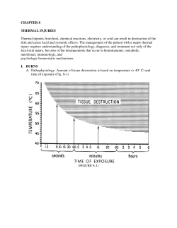 CHAPTER 8 THERMAL INJURIES Thermal injuries from heat