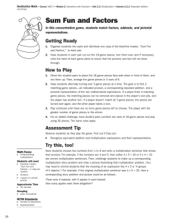 2.2 Multiplication - Destination Learning Management