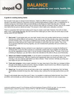 A guide to creating lasting habits
