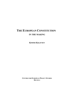 the european constitution - Archive of European Integration