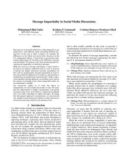 Message Impartiality in Social Media Discussions