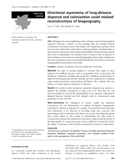 Directional asymmetry of long-distance dispersal and