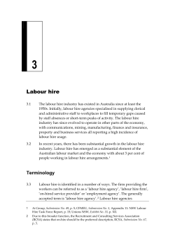 Making it work: Inquiry into Independent contractors and labour hire