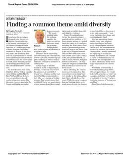 Finding a common theme amid diversity