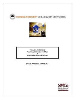 FINANCIAL STATEMENTS Proprietary (Enterprise) Fund Type