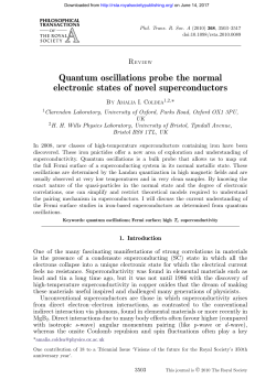 Quantum oscillations probe the normal electronic states of novel