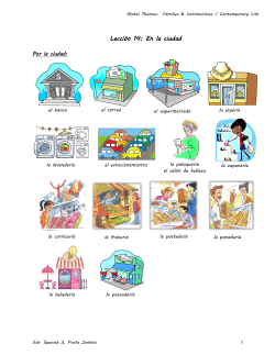 Lecci&oacute;n 14: En la ciudad