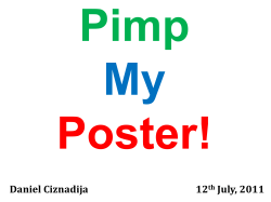 Tips on Poster Design