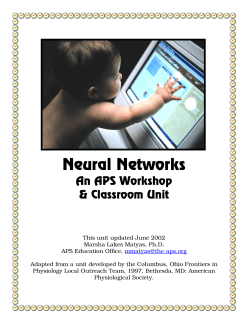 Neural Networks - Life Science Teaching Resource Community