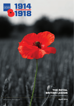 The Royal British Legion and the Centenary - 1914