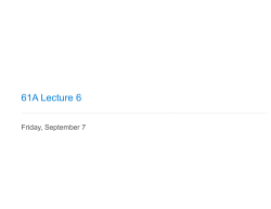 61A Lecture 6 - inst.eecs.berkeley.edu