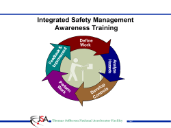 Integrated Safety Management Awareness Training