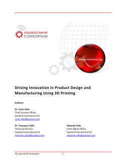 Driving Innovation in Product Design and Manufacturing using 3D