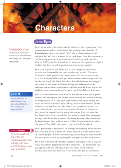 A Level: Jane Eyre