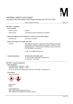 material safety data sheet