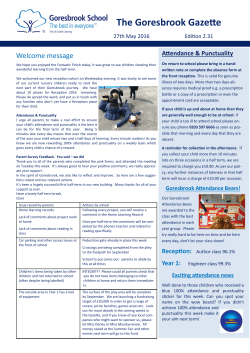 Goresbrook Gazette Edition 2.31 - 27th May 2016