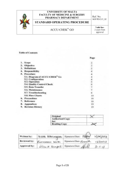 AccuChekGO - University of Malta
