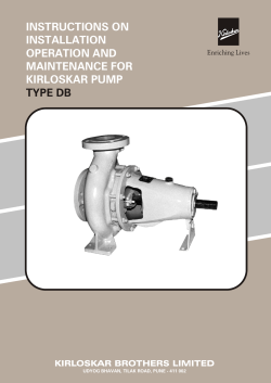 End Suction Utility Pump -DB