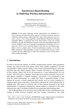 Interference-Based Routing in Multi