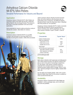 Anhydrous Calcium Chloride 94-97% Mini