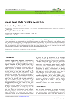 Image Sand Style Painting Algorithm