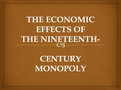 19th Century Monopolies Lesson