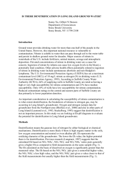 Is there denitrification in Long Island ground water