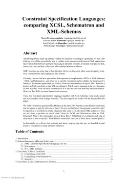 Constraint Specification Languages