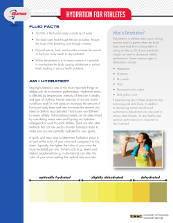 Hydration Guidelines