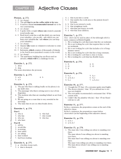 Adjective Clauses - Glendale Community College