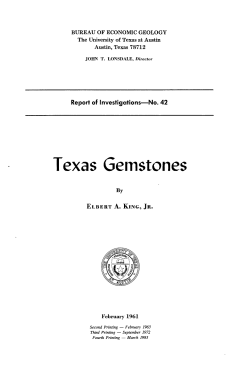Texas Gemstones - University of Texas Libraries