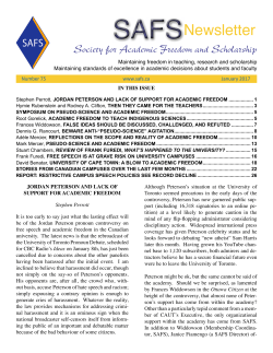 January 2017 SAFS Newsletter