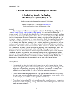 Alleviating World Suffering - Centre for Time Use Research