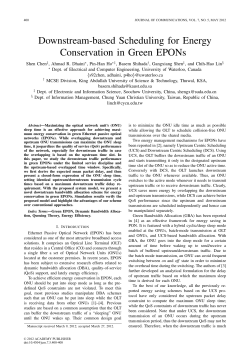 Downstream-based Scheduling for Energy Conservation in Green
