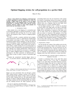 Optimal flapping strokes for self