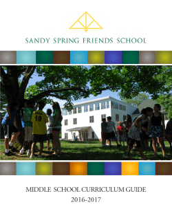 middle school curriculum guide