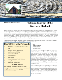 Read June 2016 Issue - San Ramon Valley United Methodist Church