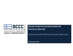 Office of Consumer Credit Commissioner