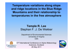 2 m - International Conference on Alpine Meteorology
