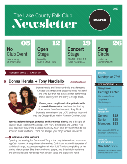 Newsletter - The Lake County Folk Club