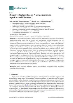 Bioactive Nutrients and Nutrigenomics in Age