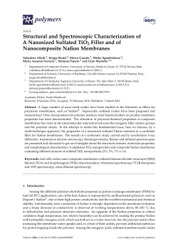 Structural and Spectroscopic Characterization of A Nanosized