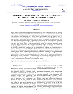 implementation of mobile games for mathematics learning